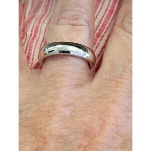Sterling Silver 925 Milor Italy Band Ring Size 8 Unisex Domed Comfort Fit 8.9gr
